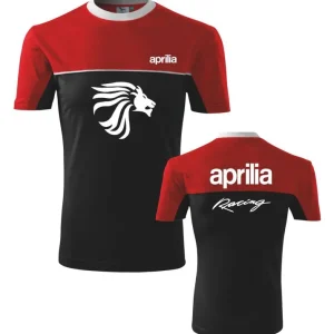Odeslání Ihned Pánské triko s motivem Aprilia 1 - Červeno/Černé