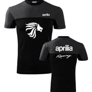 Pánské triko s motivem Aprilia 1 - Šedo/Černé Odeslání Ihned