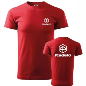 Pánské triko s motivem Piaggio 1 - Červené Kup Teď