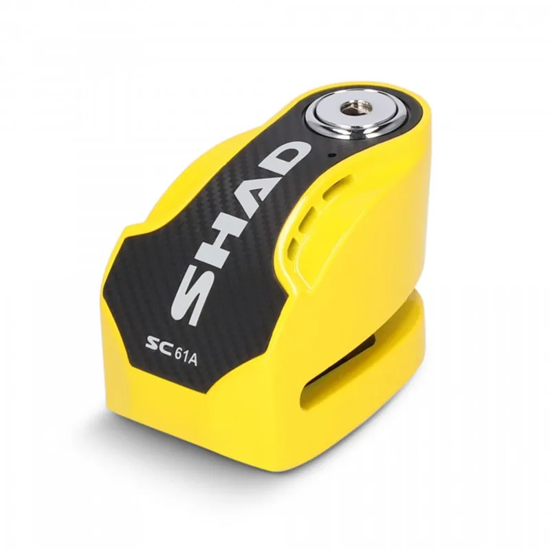 Rychlé Dodání Zámek na kotouč s alarmem SHAD SC61A C0S6103A žlutá průměr čepu 6mm