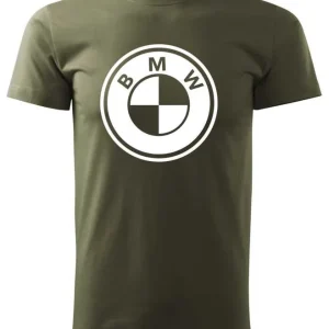 Koupit Online Pánské triko s motivem BMW - Khaki