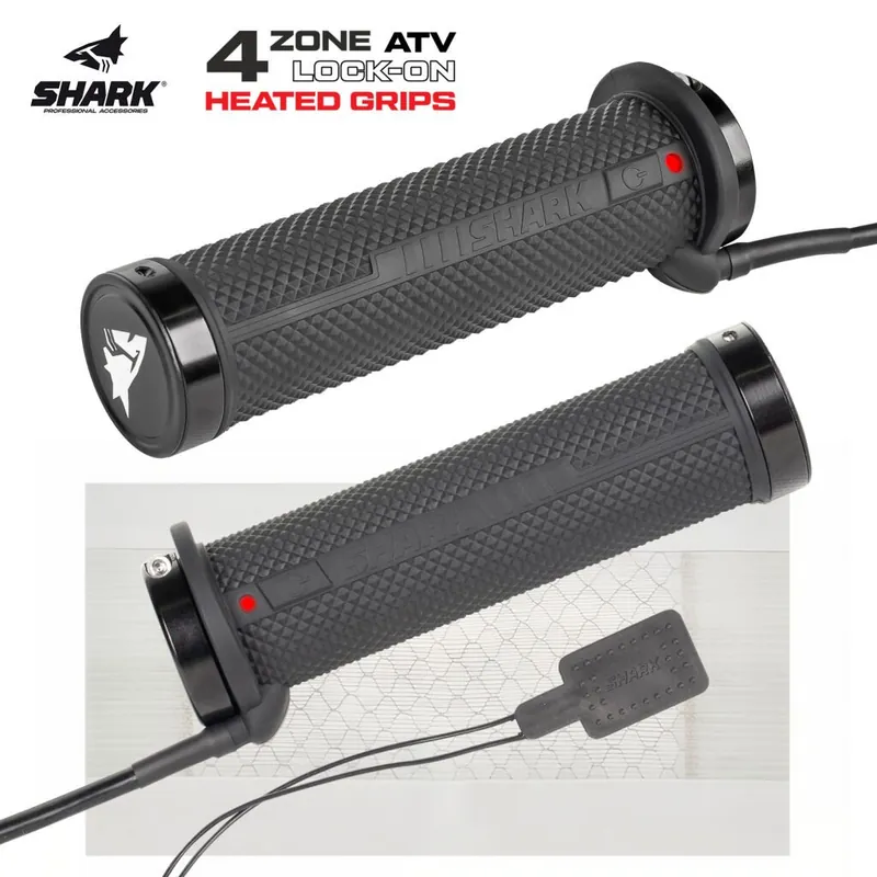 Sezónní Sleva SHARK 4 ZONE LOCK-ON vyhřívané gripy na čtyřkolku + palec