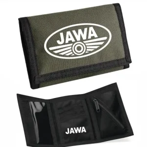 Moto peněženka s motivem Jawa - Khaki Levný