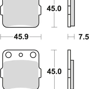 Nejlepší Volba Brzdové destičky TRW MCB538