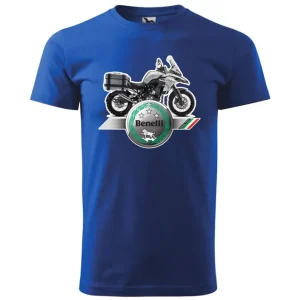 Pánské triko s motivem Benelli TRK 502 - Královsky Modré Autentický