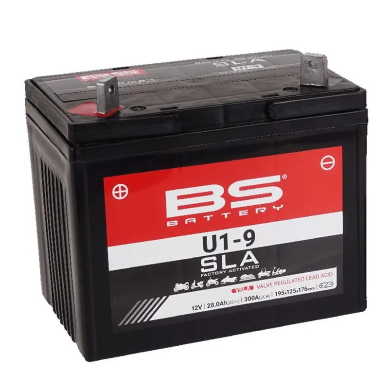 Aktuální Továrně aktivovaná motocyklová baterie BS-BATTERY U1-9 SLA (12N24-4A) (FA)