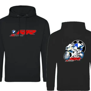 Speciální Cena Pánská mikina s kapucí a motivem BMW S 1000RR - Černá