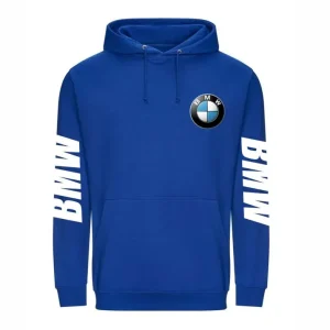 Koupit Online Pánská mikina s kapucí a motivem BMW - Královsky Modrá