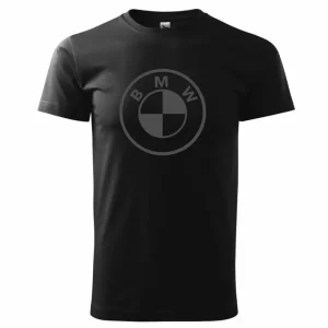 Pánské triko s motivem BMW logo - Černé Akční Cena