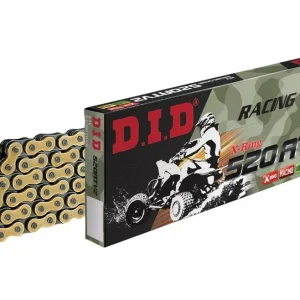 Tovární Cena ATV X-Kroužkový řetěz D.I.D Chain 520ATV2 106 L Zlatá/Černá