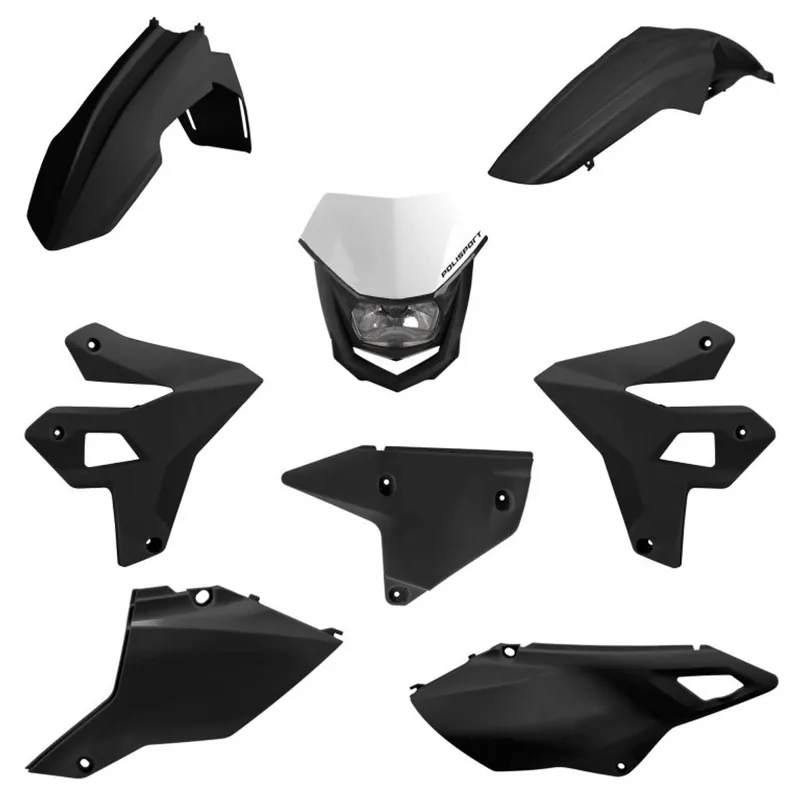 Bezpečná Platba Sada plastů POLISPORT 91591 restyling černá