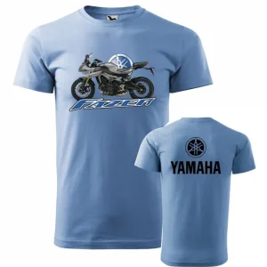 Hit Sezóny Pánské triko s motivem Yamaha Fazer FZ9 - Světle Modrá