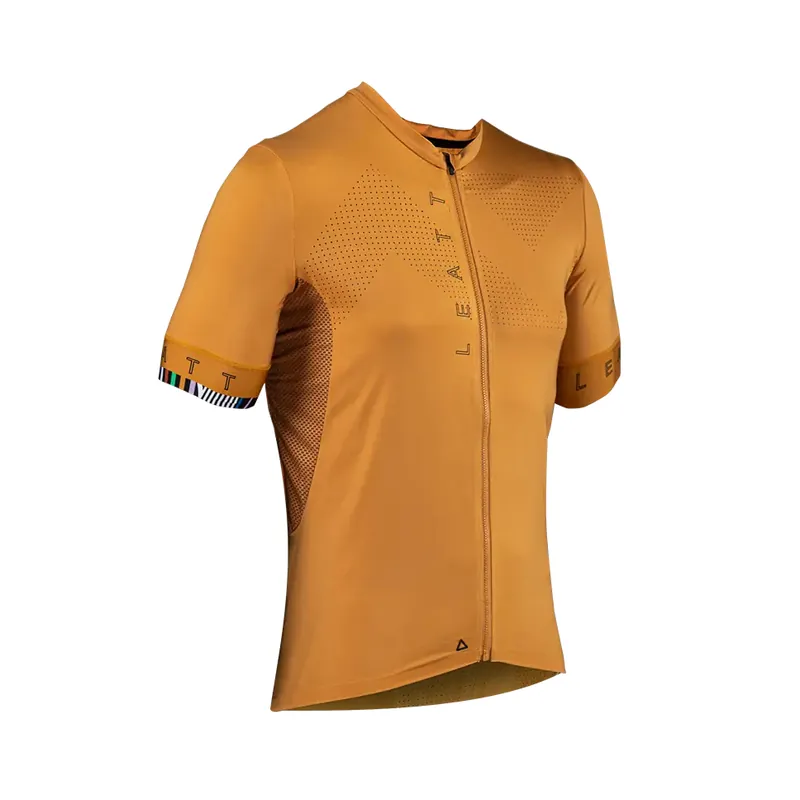 LEATT MTB ENDURANCE 5.0 JERSEY RUST GOLD COLOR VELIKOST M Autentický