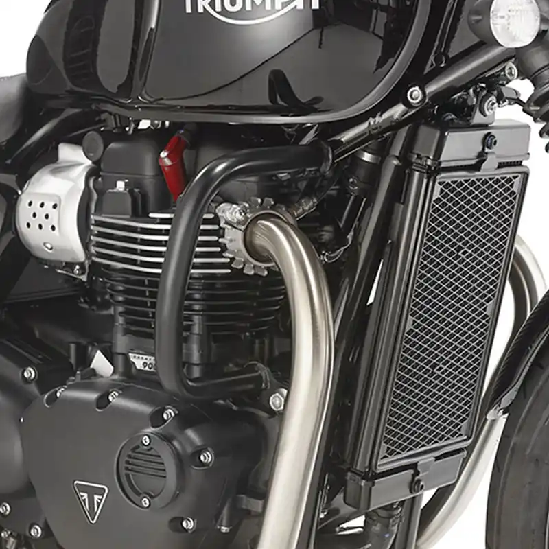 KAPPA GMOLE MOTOROVÉ ZÁBRANY TRIUMPH Bonneville T100 '17-'22 , T120 '16-'25, Street Twin 900 '16-'24, 1200 '19-'20 ČERNÉ Vysoce Kvalitní
