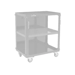 Zlevněný Under table trolleys with 3 shelves LV8 EQC3RS.7605.B L.800 modrá