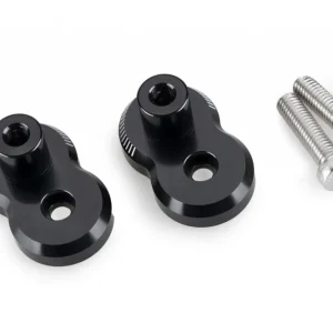 Adjustable trail footpeg relocation kit PUIG 22341N černý 20 mm Přímo Od Výrobce